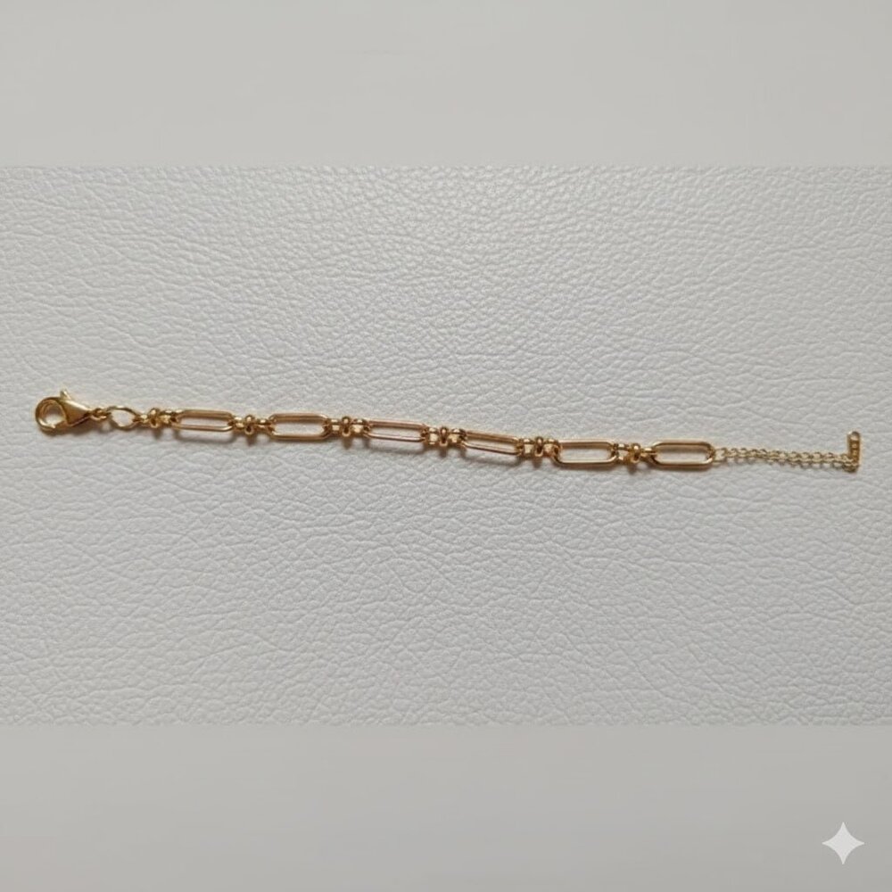 Stainless Steel Paperclip Style Bracelet